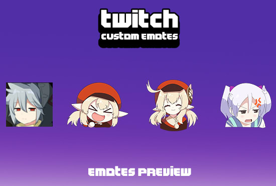 create custom anime twitch emotes for you