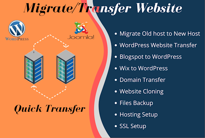 fix wordpress error and transfer any website to new hosting or new domain