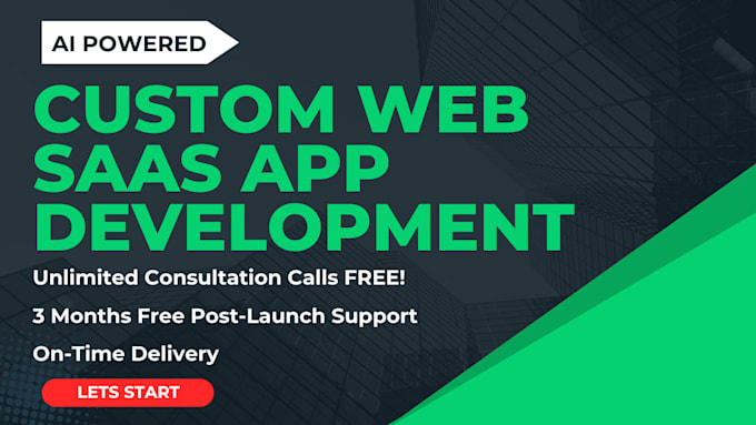 build custom ai software development saas web application as software developer