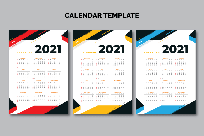 realizza un fantastico design del calendario digitale