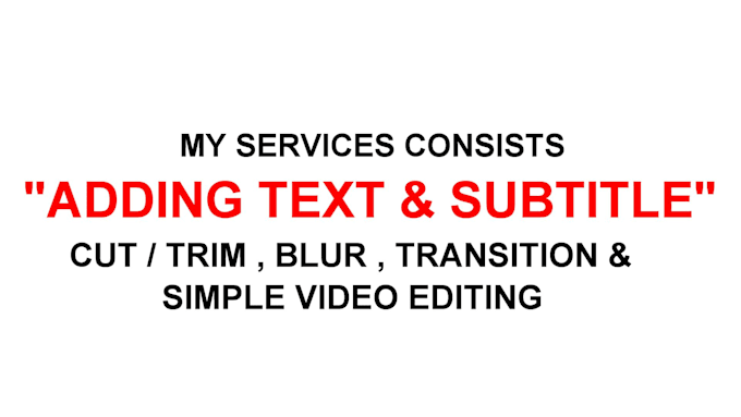 add text to video
