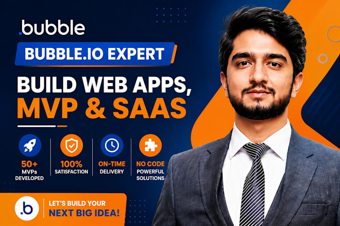 develop a bubbleio app or saas mvp b2b