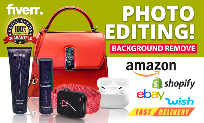 do photoshop work, remove bg, white background change, clipping path