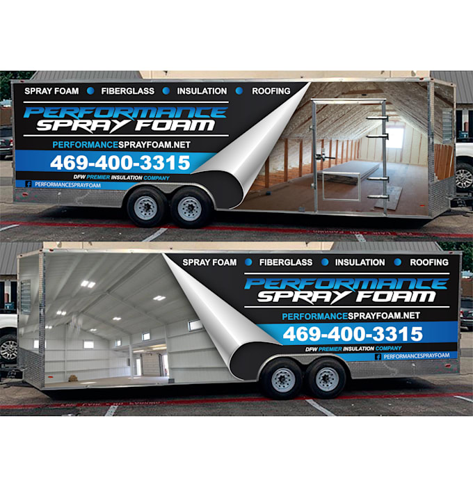 do car, van, truck, trailer, box truck wrap design