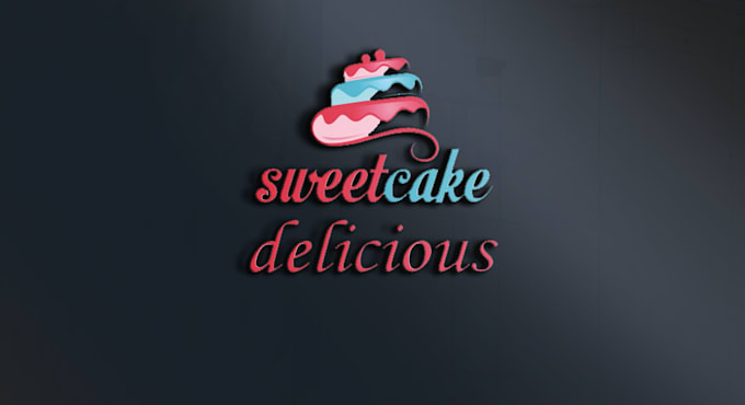 design minimalist and 3d bakery and food logo