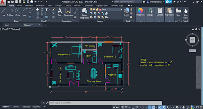 make professional floor plan, elevation and section drawings