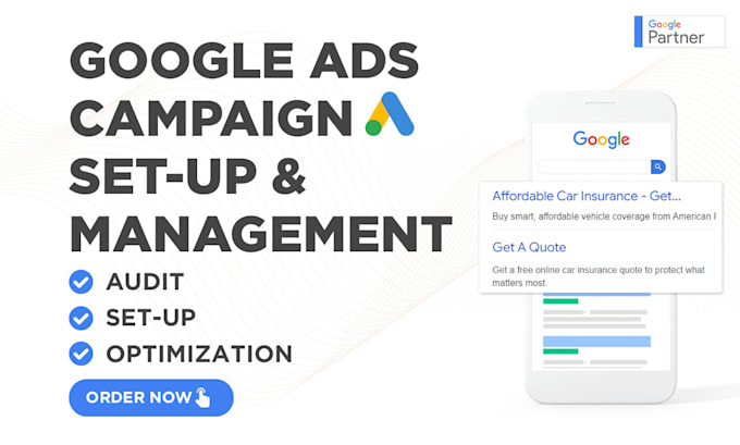 setup and manage google ads adword PPC campaigns