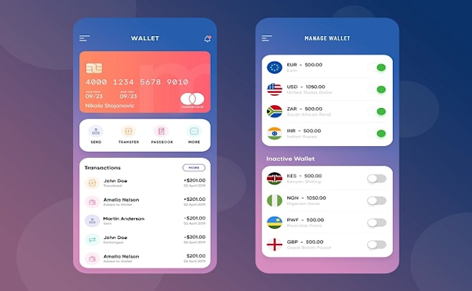 develop a secured crypto wallet app with inbuilt exchange