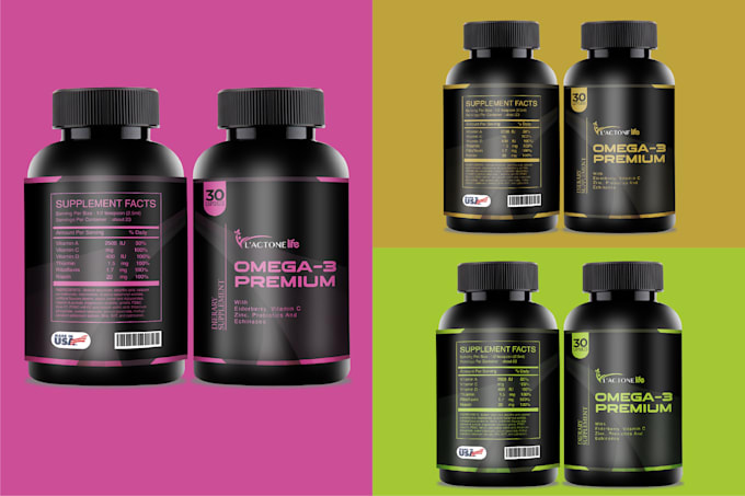 design pixel perfect product packaging label for your product