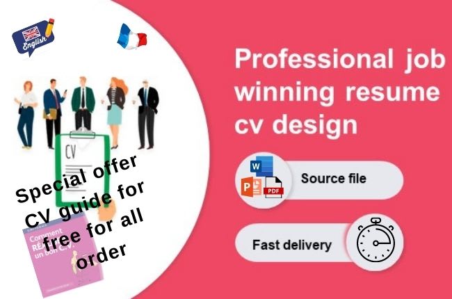 transform your CV on a professional job winning resume CV design