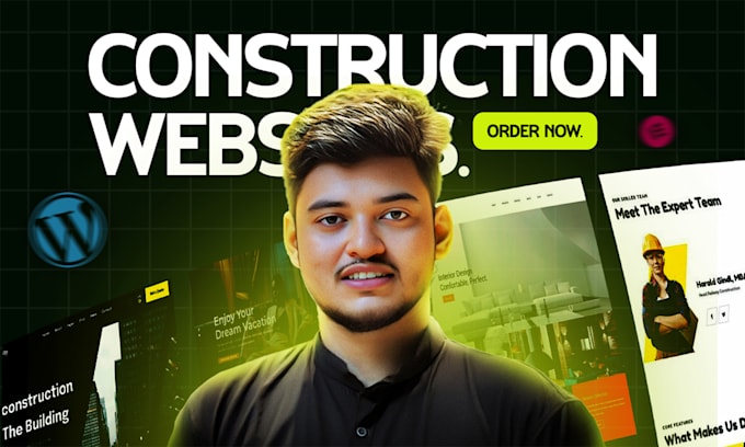 do construction website, contractor website, remodeling website within 24 hours