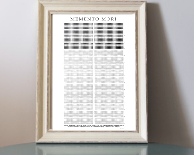Make a memento mori life calendar gift stoicism by Jineshchhadia Fiverr