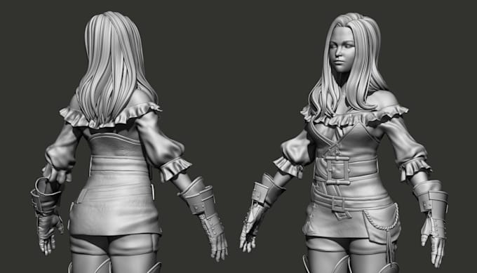 make you a 3d characters for film or game