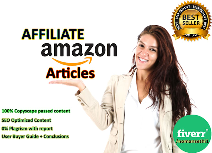 write niche amazon affiliate articles with SEO keywords
