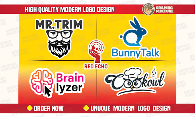 design premium modern minimalist logo design for your business