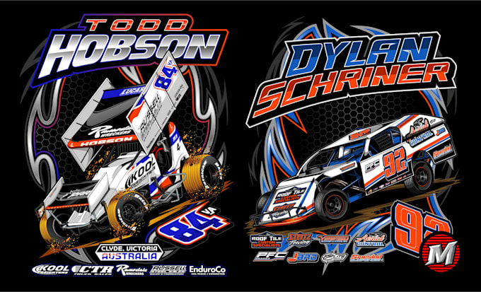 make an automotive tshirt design