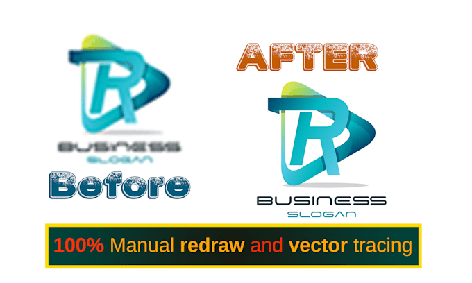vector tracing, recreate, redraw, your image logo raster to HQ vector