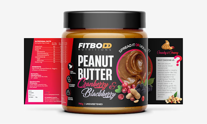 do food and cosmetic product label and packaging design