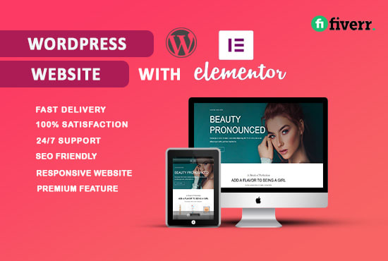 build or customize your wordpress website with elementor