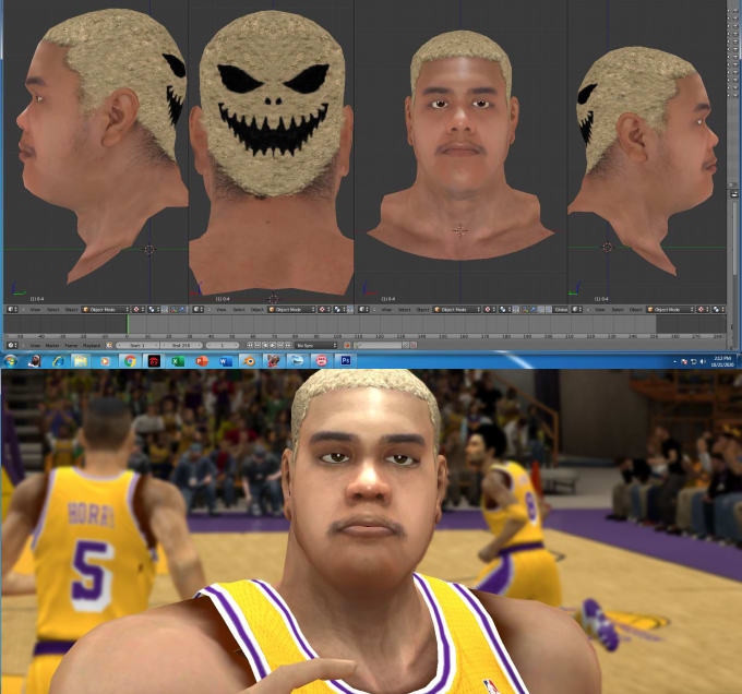 create a blender cyberface for you