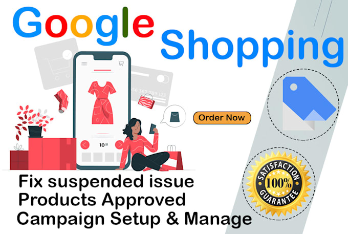 fix or setup google shopping ads and product listing on merchant center