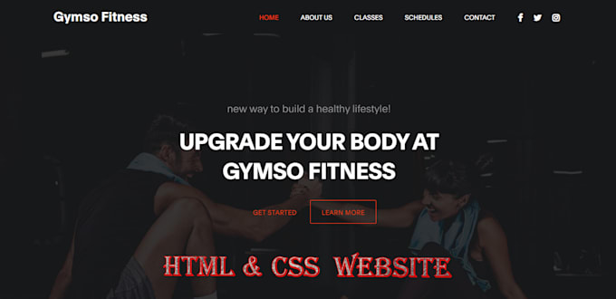 Design a beautiful html css website by Jone0987 | Fiverr
