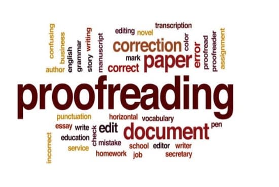 edit, copyedit and proofread your projects, books and mail