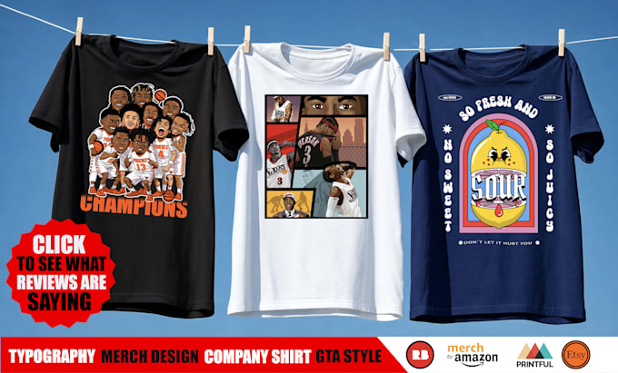 make you a premium t shirt design for your company or brand