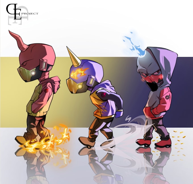 create professional anime character for games and books