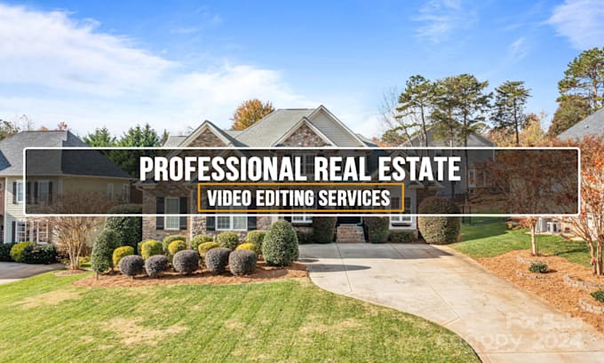 do professional real estate video editing in 24 hours