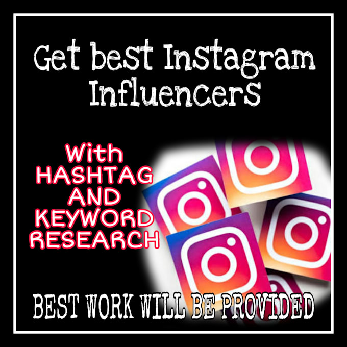 Find best instagram influencer for your niche by Hamid7000 Fiverr