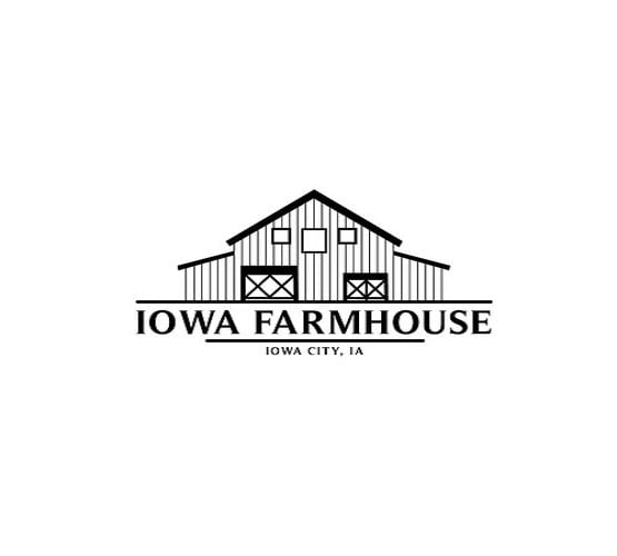 design iowa farmhouse logo in 1 day