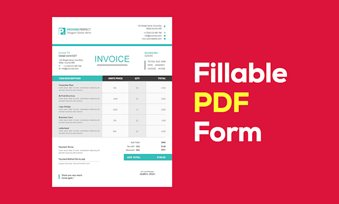 create fillable PDF forms