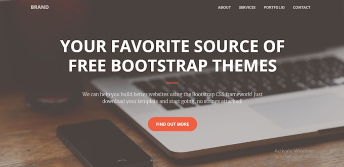 Built modern ui using bootstrap and css by Graphicdesignx2 | Fiverr