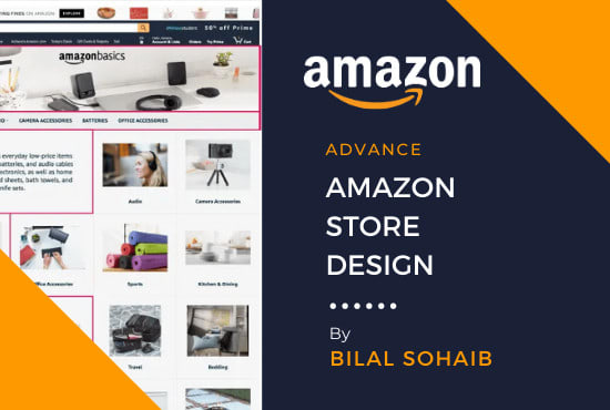 design amazon storefront brand store