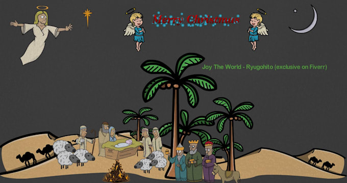 create christmas whiteboard animation