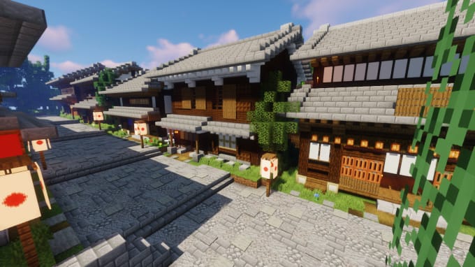 Japanese pagoda, part of a shrine I'm working on : r/Minecraft