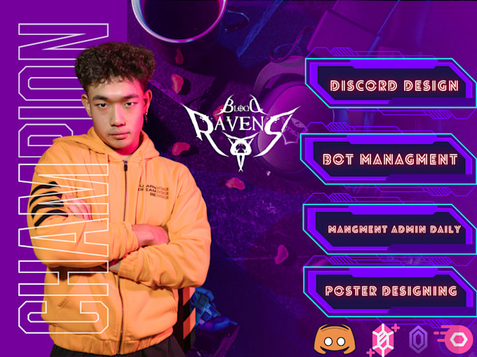 do discord opening design and bot management daily