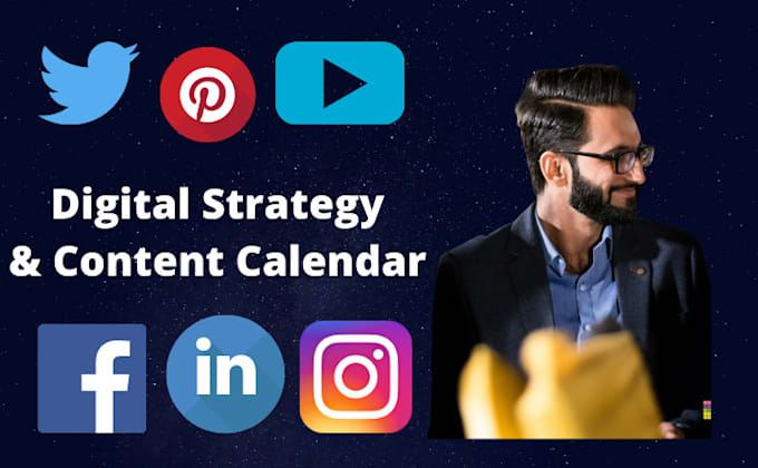 develop a digital strategy and content calendar
