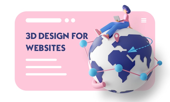 do 3d illustration design for your website or app