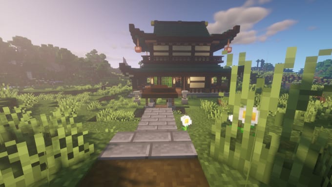 Minecraft Japanese House For Sale By Minebuilder01 Fiverr