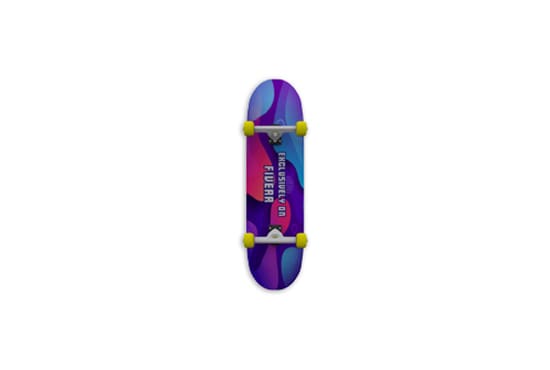 make a 3d skateboard mock up 360 perfect loop video