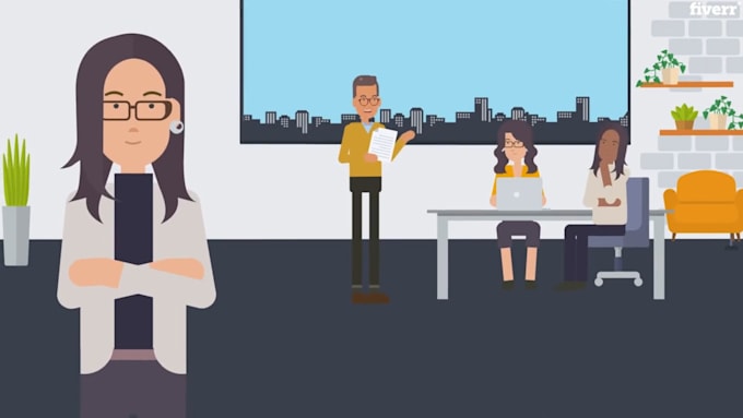 create 2d animated video or animated marketing video
