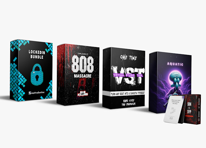 design a product box design for your digital product