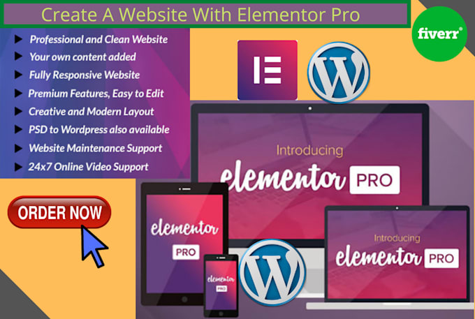 build a wordpress website using elementor pro