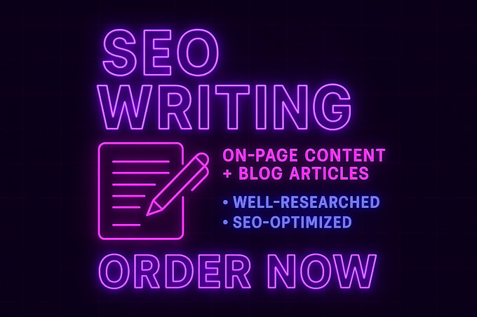 write the best SEO blogs and articles for your niche