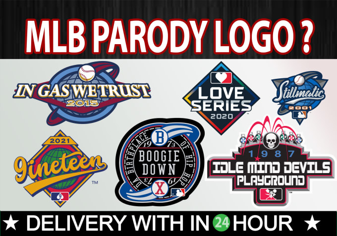 Hire a freelancer to make custom mlb parody logo tags embroidery, world series, all star game, major