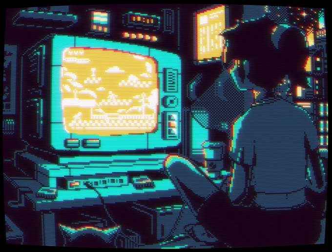 create pixel art backgrounds and scenes for you