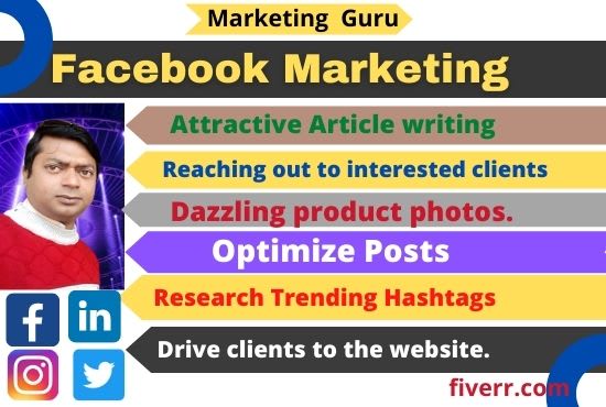 do effective organic facebook promotion and marketing to USA clients