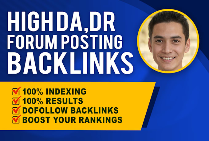create manual forum posting backlinks on high da forums